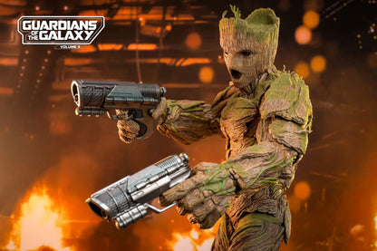 Hot Toys MMS707 Guardians of the Galaxy Volume 3 - Groot 1/6 Scale Collectible Figure Deluxe Version