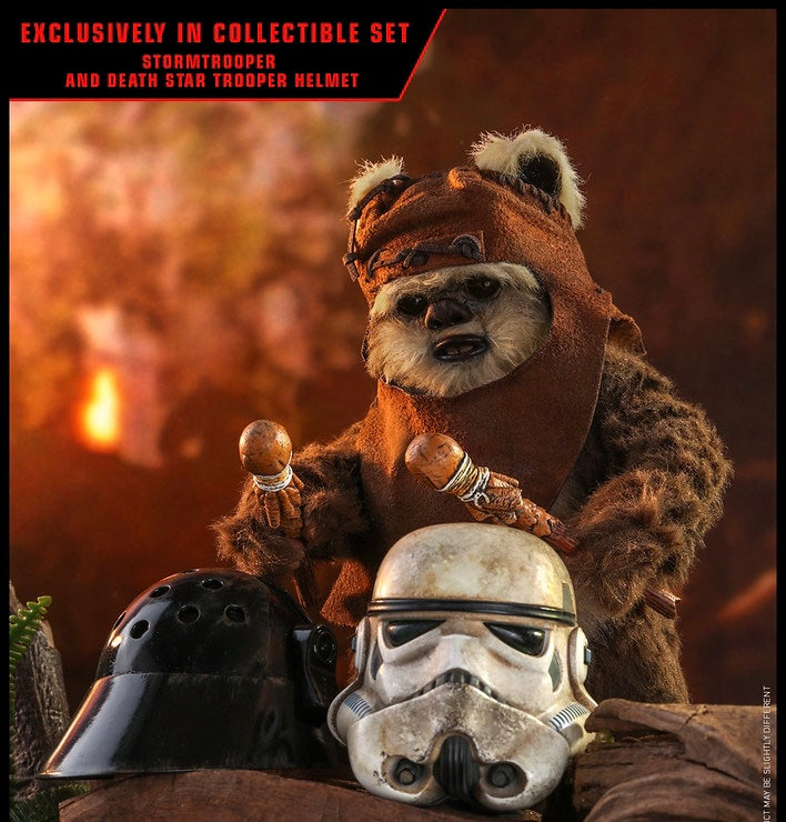 Hot Toys MMS551 Star Wars: Return of the Jedi - 1/6th scale Princess Leia and Wicket Collectible Figures Set