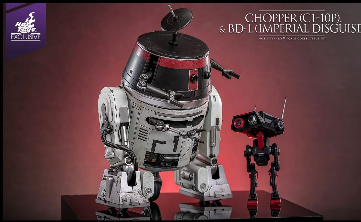 Hot Toys TMS152 Star Wars - 1/6th scale Chopper (C1-10P) & BD-1 (Imperial Disguise) Collectible Set (Hot Toys Exclusive)