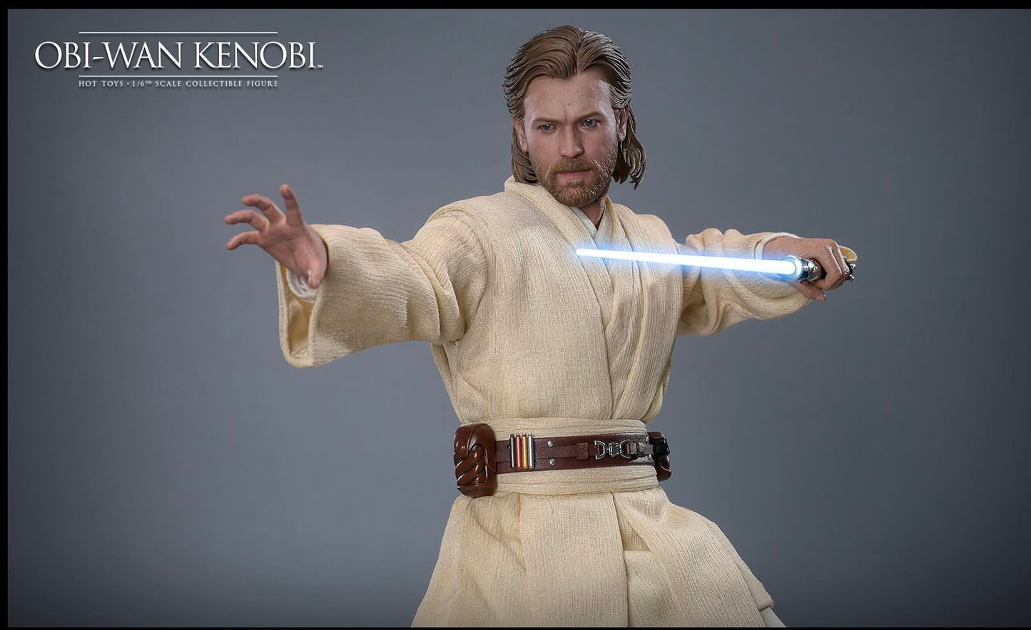 Pre-Order Hot Toys MMS808 Star Wars: Attack of the Clones - 1/6th scale Obi-Wan Kenobi Collectible Figure