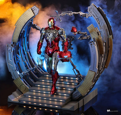 Hot Toys MMS688D53 The Avengers - Iron Man Mark VI (2.0) With Suit Up Gantry 1:6 Scale Collectible Set