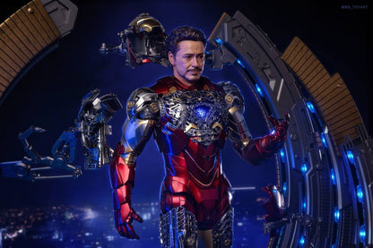 Hot Toys MMS688D53 The Avengers - Iron Man Mark VI (2.0) With Suit Up Gantry 1:6 Scale Collectible Set