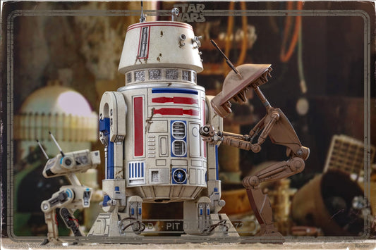 Hot Toys TMS086 Star Wars: The Book of Boba Fett - 1/6th scale R5-D4, Pit Droid, BD-72 Collectible Set