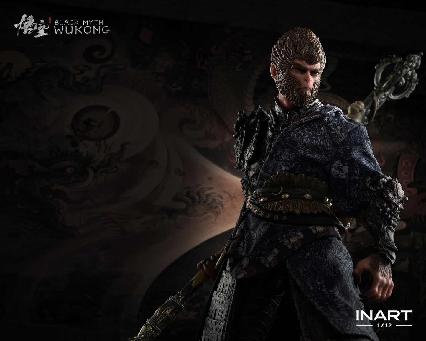 INART Black Myth: Wukong 1/12 Scale Action Figure - The Destined One in the Bronze Armor Set (Standard Version)