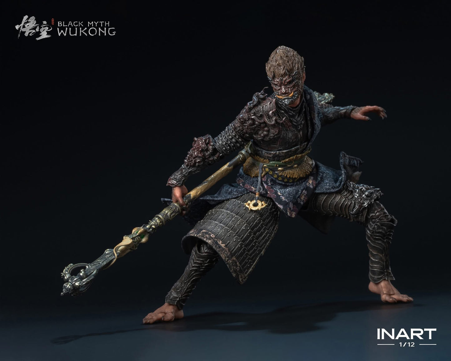INART Black Myth: Wukong 1/12 Scale Action Figure - The Destined One in the Bronze Armor Set (Premium Version)