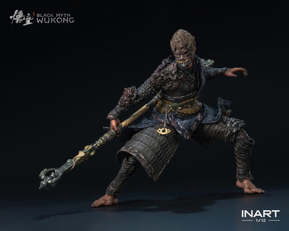 INART Black Myth: Wukong 1/12 Scale Action Figure - The Destined One in the Bronze Armor Set (Premium Version)
