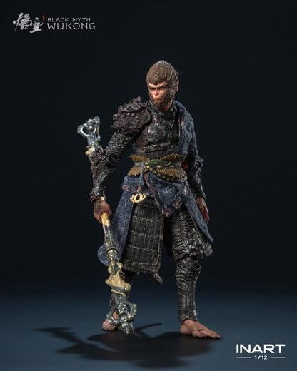INART Black Myth: Wukong 1/12 Scale Action Figure - The Destined One in the Bronze Armor Set (Premium Version)