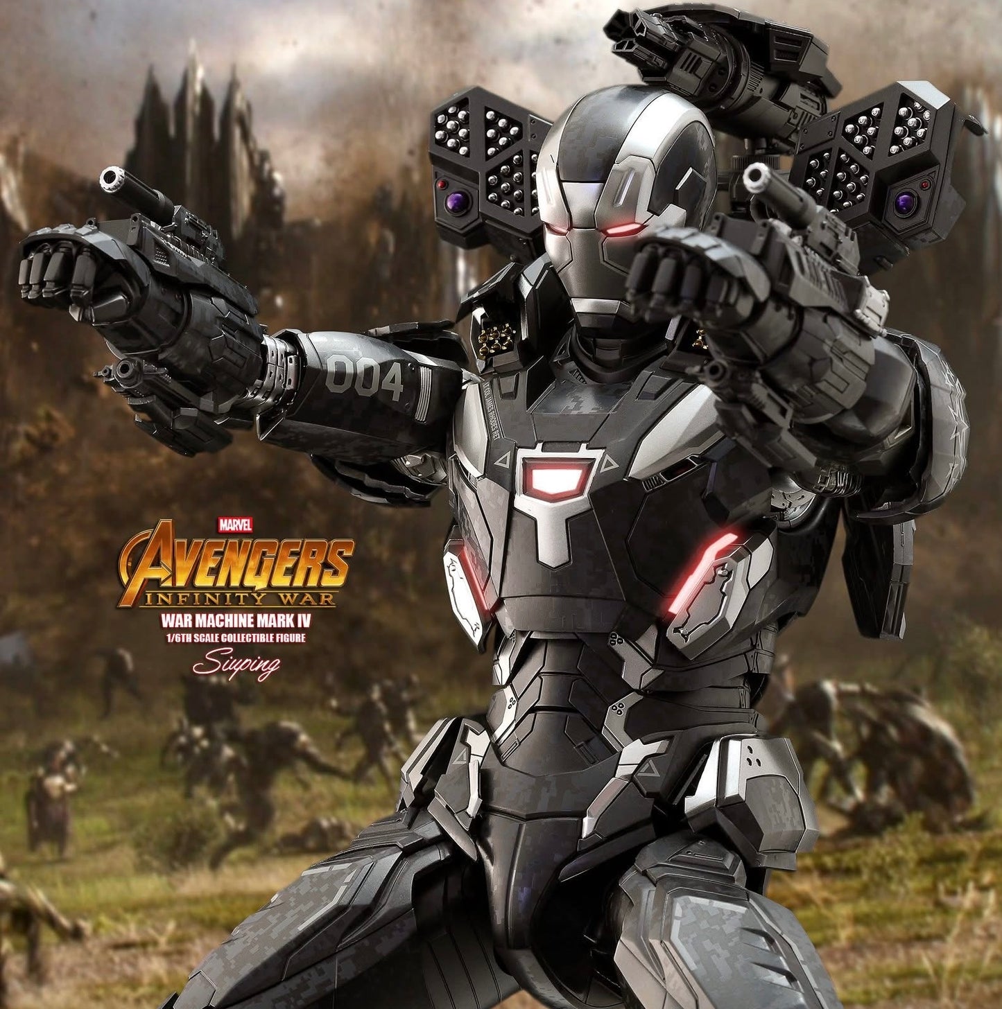 Hot Toys MMS499D26B Avengers: Infinity War  – 1/6th scale War Machine Mark IV Collectible Figure Special Edition Exclusive