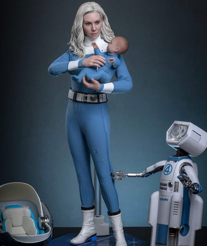 Pre-Order Hot Toys MMS824B The Fantastic Four: First Steps - 1/6th scale Invisible Woman and H.E.R.B.I.E. Collectible Set (Special Edition)