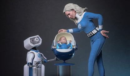 Pre-Order Hot Toys MMS824B The Fantastic Four: First Steps - 1/6th scale Invisible Woman and H.E.R.B.I.E. Collectible Set (Special Edition)