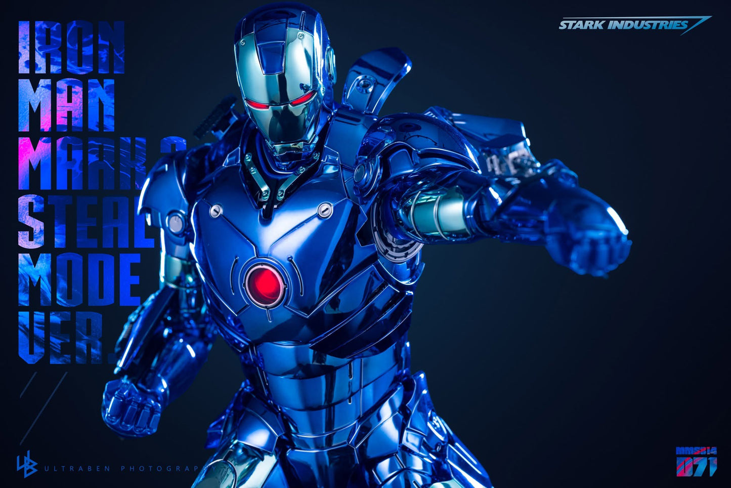 Hot Toys MMS814D71 Iron Man - 1/6th scale Iron Man Mark III (Stealth Mode Version) 2.0 Collectible Figure (Hot Toys Exclusive)