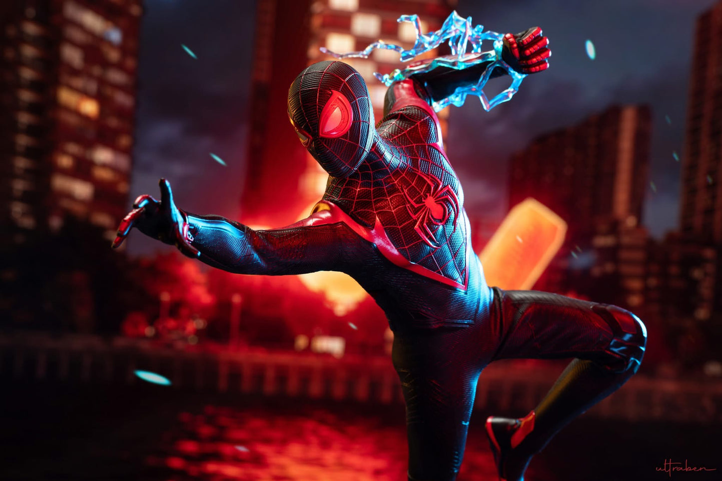 Hot Toys VGM55 Marvel's Spider-Man 2 - 1/6th scale Miles Morales (Upgraded Suit) Collectible Figure Exclusive