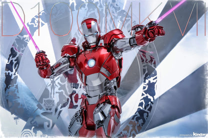 Hot Toys MMS696D54 Disney 100 - 1/6th scale Iron Man Mark VII (D100 Version) Collectible Figure [Hot Toys Exclusive]