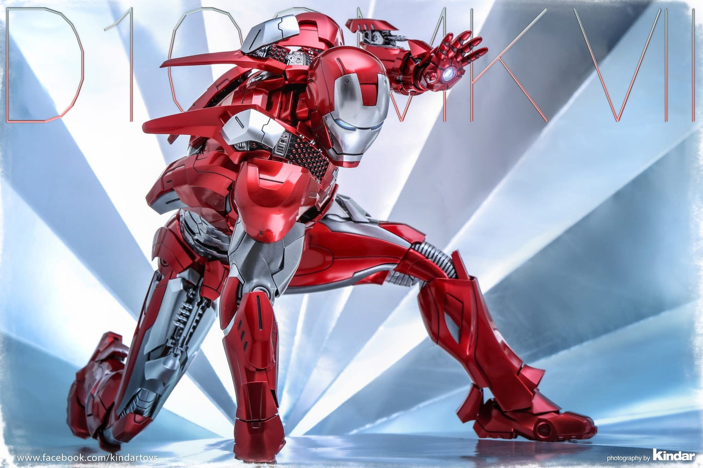 Hot Toys MMS696D54 Disney 100 - 1/6th scale Iron Man Mark VII (D100 Version) Collectible Figure [Hot Toys Exclusive]