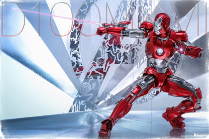 Hot Toys MMS696D54 Disney 100 - 1/6th scale Iron Man Mark VII (D100 Version) Collectible Figure [Hot Toys Exclusive]