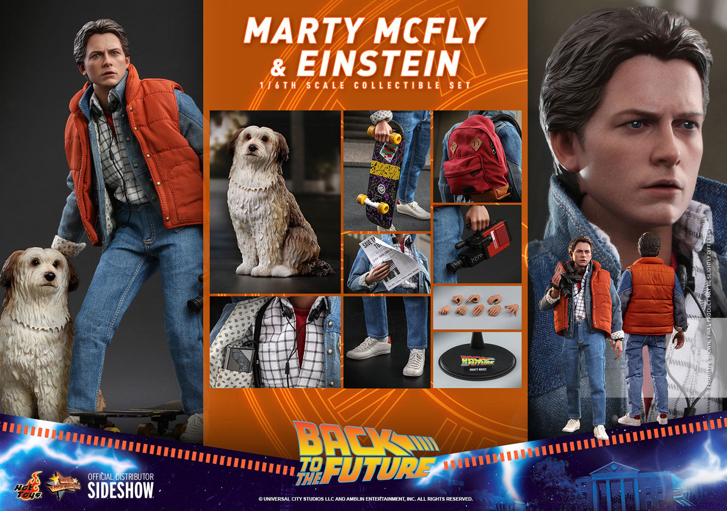 Hot Toys MMS573 Back to the Future - 1/6th scale Marty McFly and Einstein Collectible Set (Exclusive)
