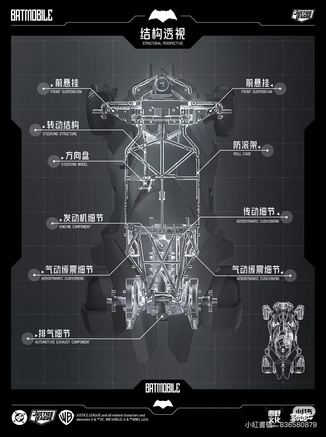 Pre-Order 喜玩社 X U-P-Finegures (LPZZ)「良品制造」- BVS/JL Transformable Batmobile