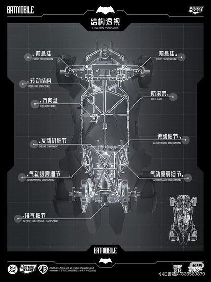 Pre-Order 喜玩社 X U-P-Finegures (LPZZ)「良品制造」- BVS/JL Transformable Batmobile