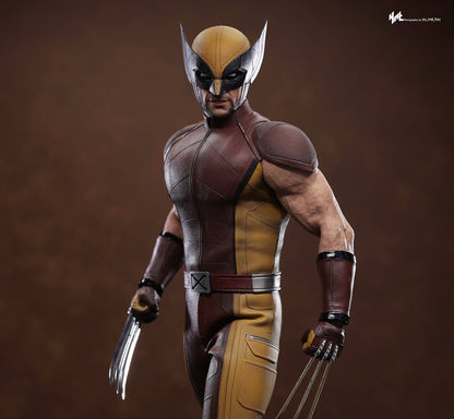 Hot Toys MMS831 Deadpool & Wolverine - 1/6th scale Wolverine (Classic Brown and Tan) Collectible Figure [Hot Toys Exclusive]