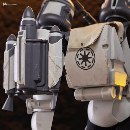 Hot Toys TMS143 Star Wars: The Clone Wars - 104th Battalion Wolfpack Clone Trooper Collectible Figure (Deluxe Version)