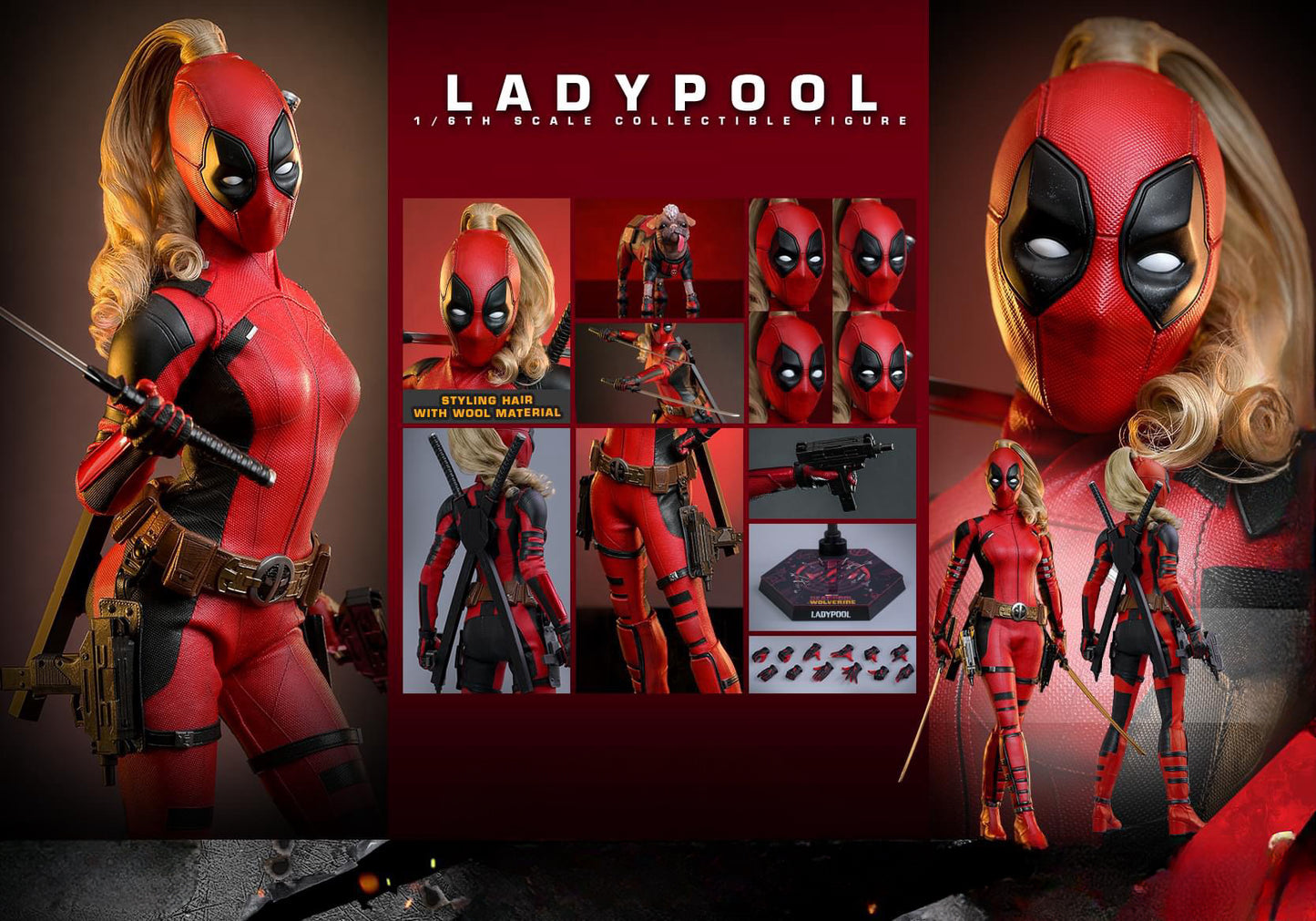 Hot Toys MMS747 Deadpool & Wolverine - 1/6th scale Ladypool Collectible Figure