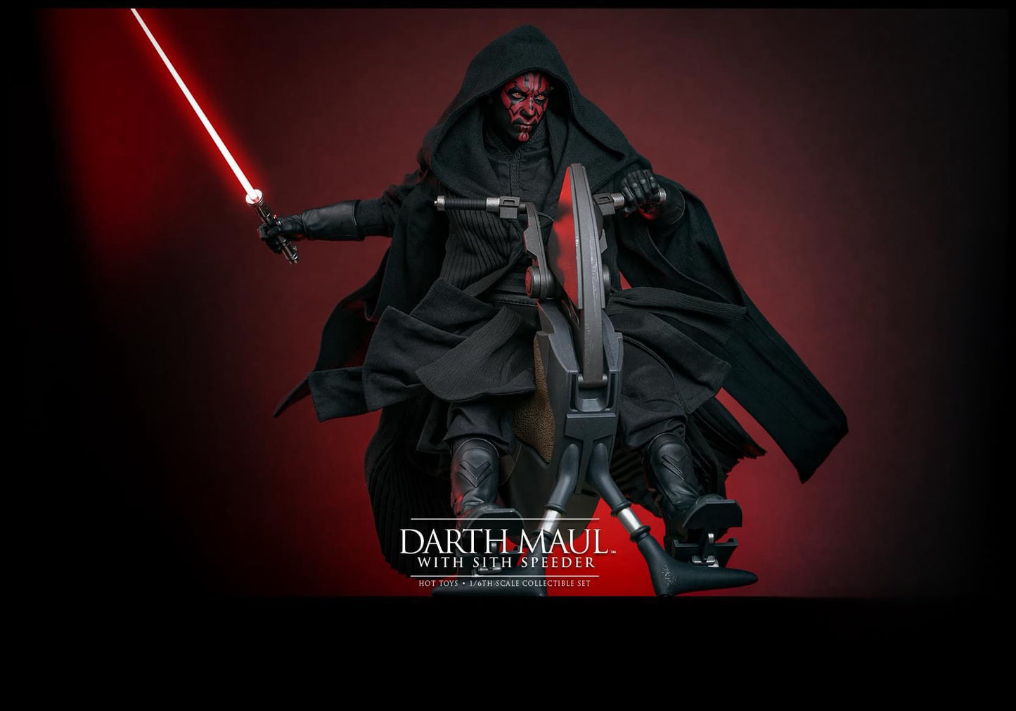 Pre-Order Hot Toys MMS749B Star Wars Episode I The Phantom Menace - Darth Maul with Sith Speeder 1/6th Scale Collectible Set Exclusive Edition