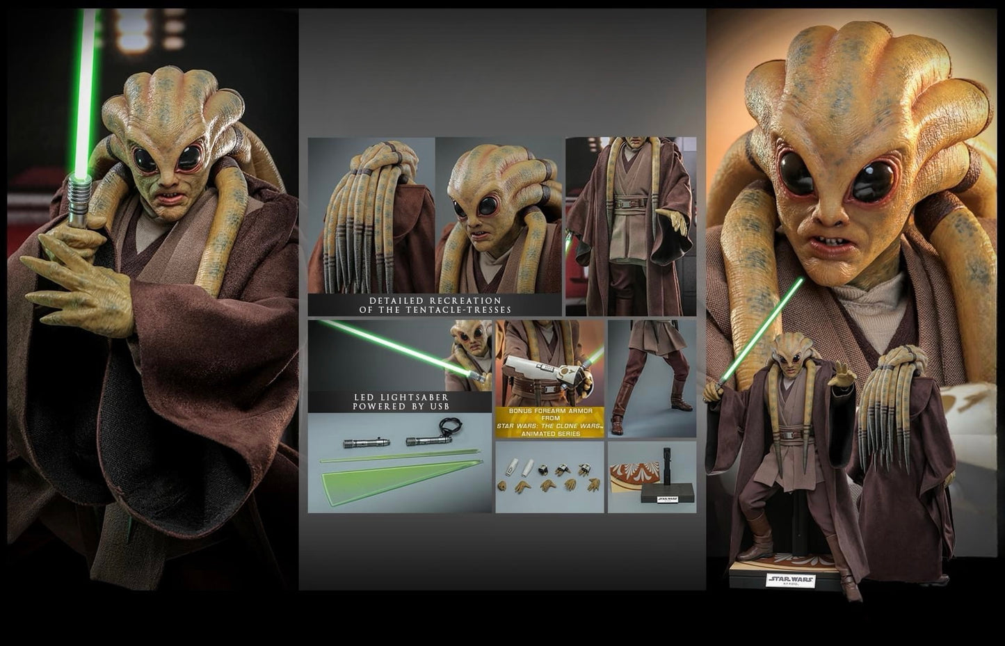 Pre-Order Hot Toys MMS751 Star Wars Revenge of the Sith - Kit Fisto 1/6th Scale Collectible Figure