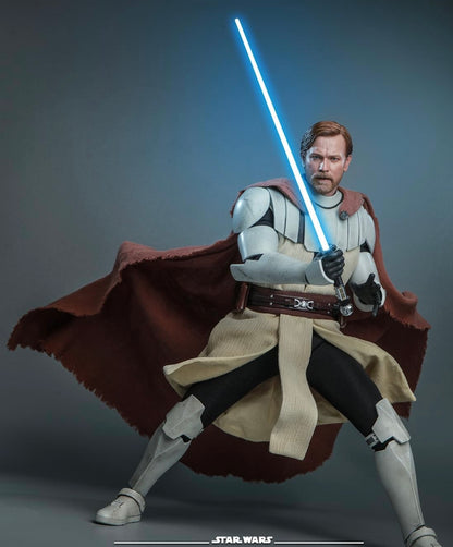 Hot Toys TMS095 Star Wars: The Clone Wars - 1/6th scale Obi-Wan Kenobi Collectible Figure