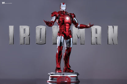 Hot Toys MMS744D64 Iron Man - 1/6th scale Iron Man Mark III (Red & Chrome Version) Collectible Figure Hot Toys Exclusive