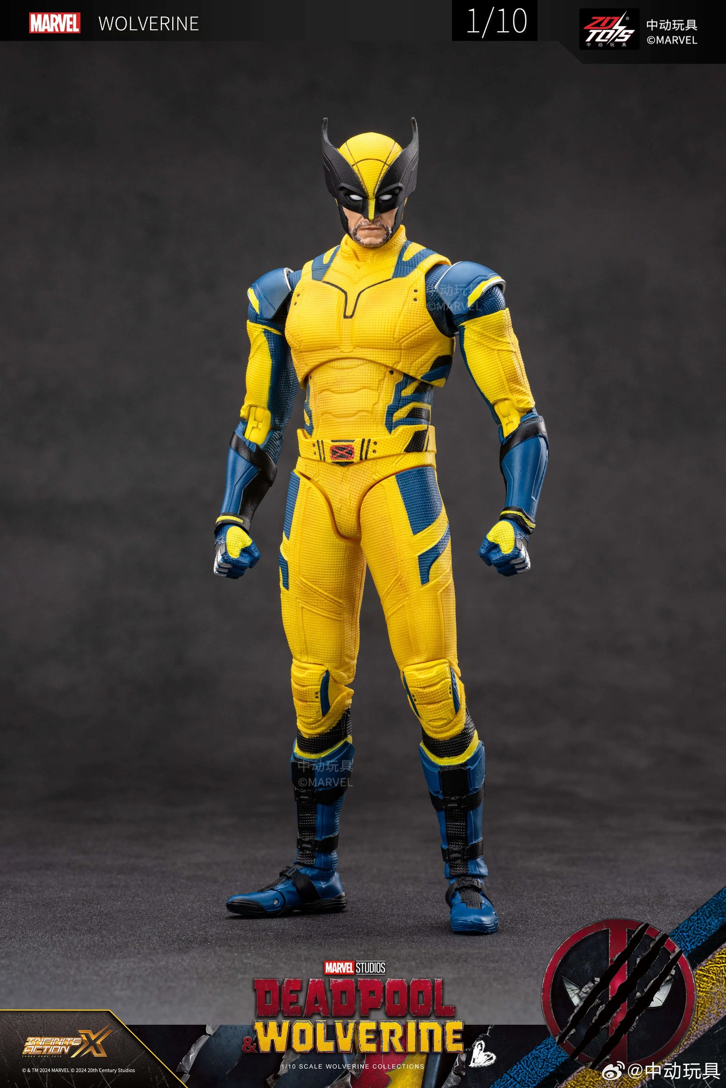 ZD Toys Deadpool and Wolverine - Wolverine Yellow Suit 1/10 Scale Collectible Figure