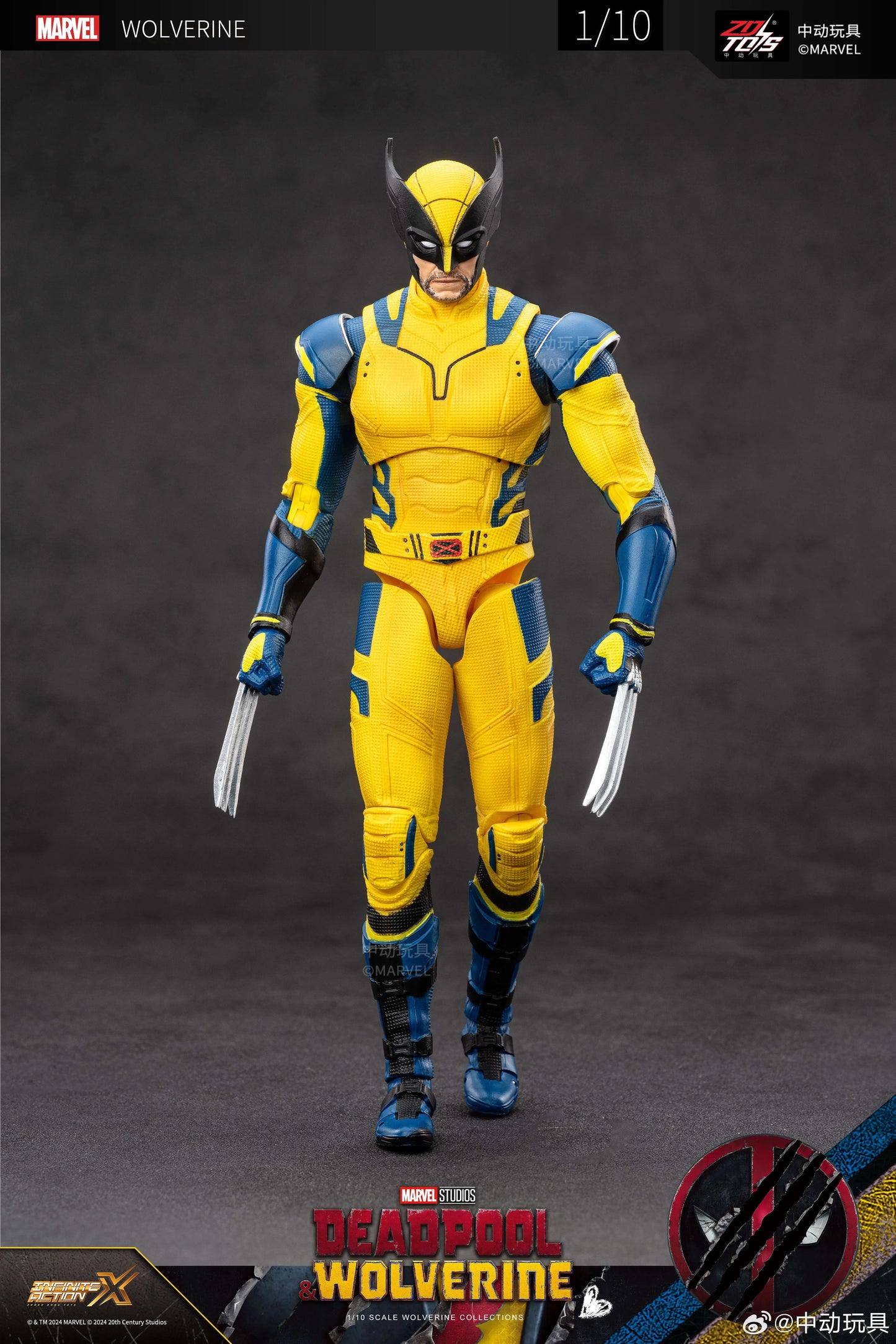ZD Toys Deadpool and Wolverine - Wolverine Yellow Suit 1/10 Scale Collectible Figure