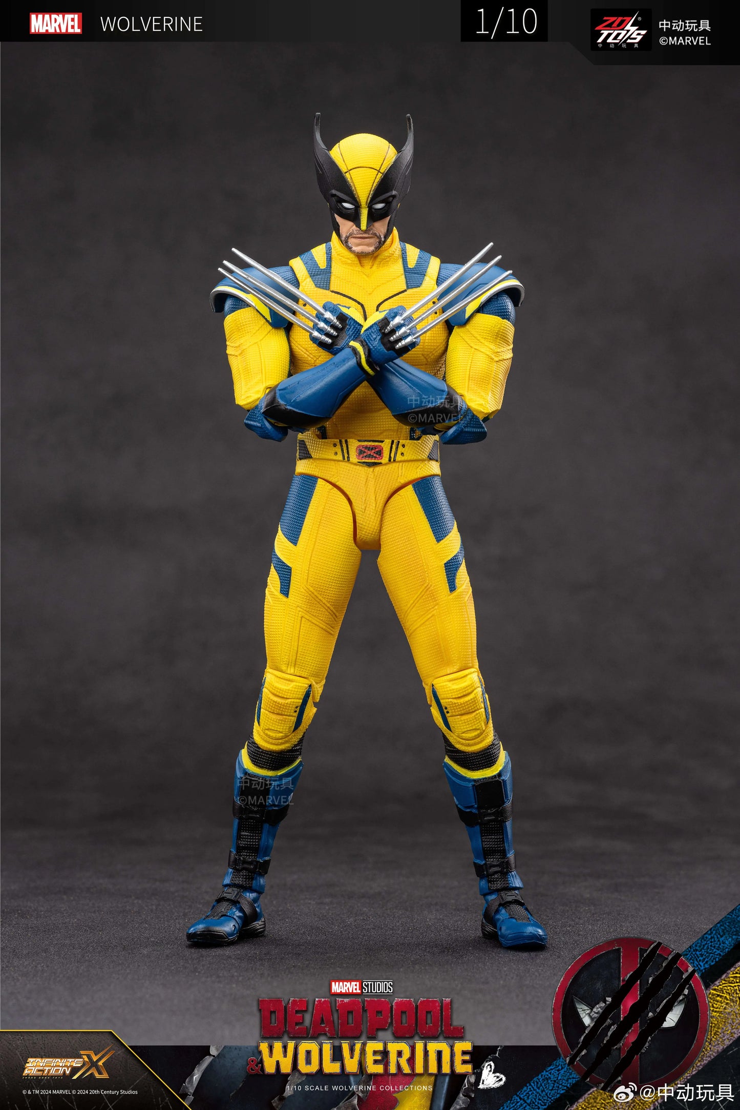 ZD Toys Deadpool and Wolverine - Wolverine Yellow Suit 1/10 Scale Collectible Figure