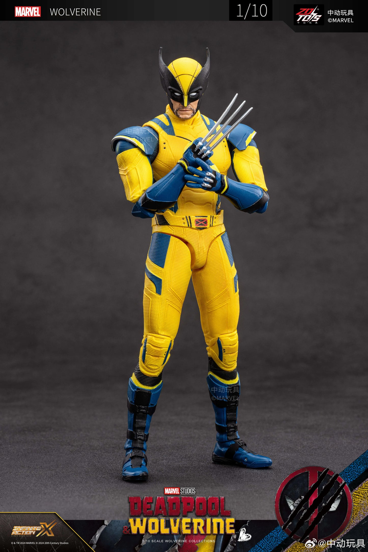 ZD Toys Deadpool and Wolverine - Wolverine Yellow Suit 1/10 Scale Collectible Figure