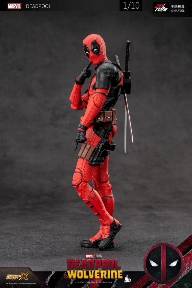 ZD Toys Deadpool and Wolverine - Deadpool 1/10 Scale Collectible Figure
