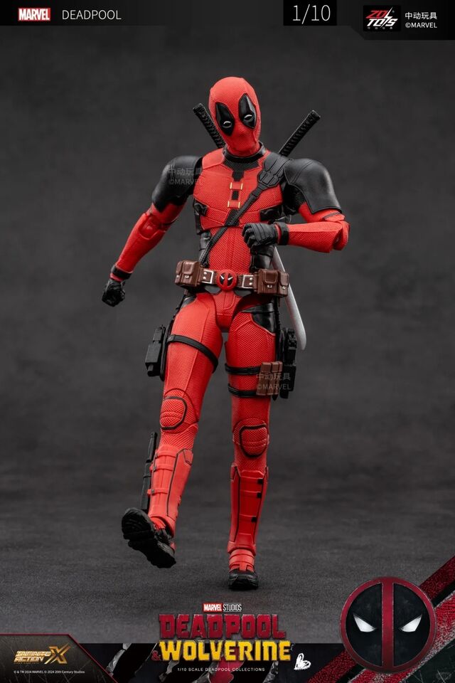 ZD Toys Deadpool and Wolverine - Deadpool 1/10 Scale Collectible Figure