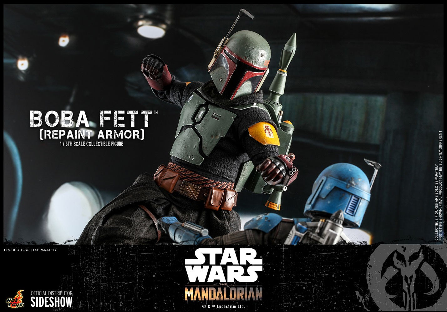 Hot Toys TMS055B The Mandalorian (Season 2) - 1/6th scale Boba Fett (Repaint Armor) Collectible Figure (Special Edition)