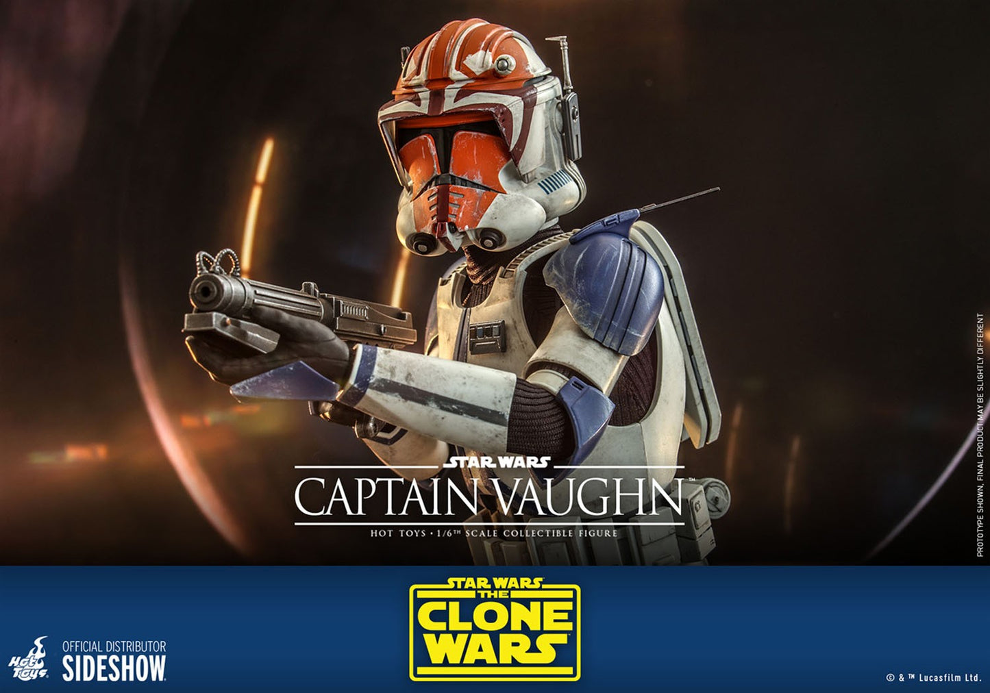 Hot Toys TMS065 Star Wars: The Clone Wars - 1/6th scale Captain Vaughn Collectible Figure