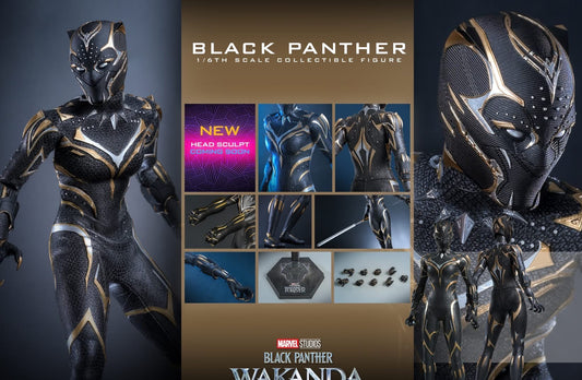 Hot Toys MMS675 Black Panther: Wakanda Forever - 1/6th scale Black Panther Collectible Figure