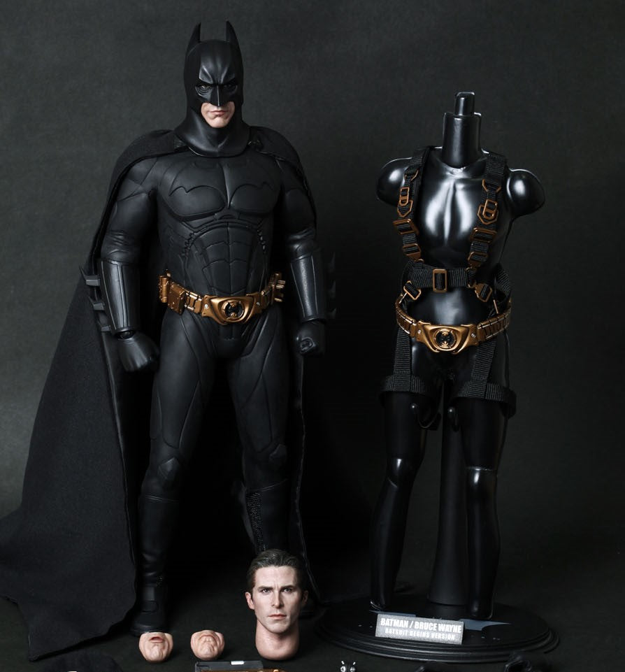 Hot Toys MMS155 Batman Begins - The 1/6th scale Batman/ Bruce Wayne (Batsuit Begins Version) Collectible Figure