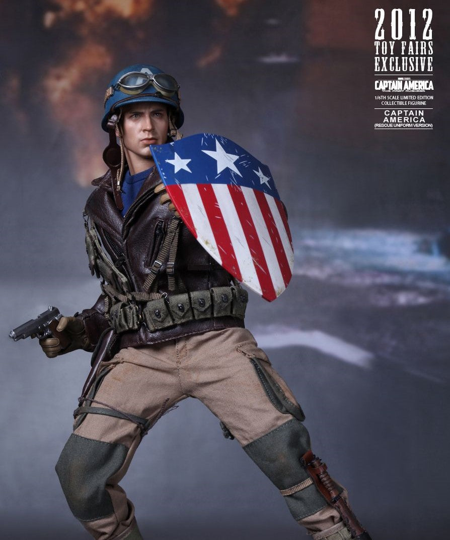 Hot Toys MMS180 Captain America: First Avenger - 1/6th scale Captain America (Rescue Uniform Version) Limited Edition Collectible Figure