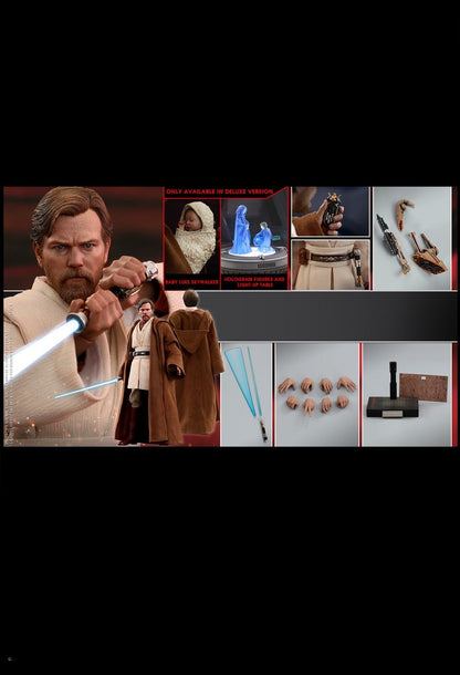 Hot Toys MMS478 Star Wars: Episode III Revenge of the Sith - 1/6th scale Obi-Wan Kenobi (Deluxe Version) Collectible Figure