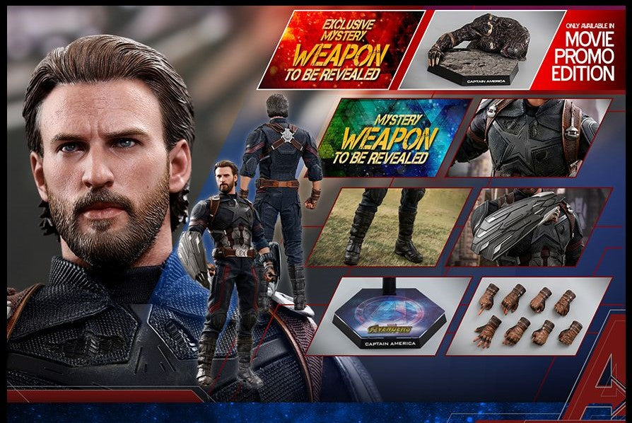Hot Toys MMS481 Avengers: Infinity War - 1/6th scale Captain America Collectible Figure (Movie Promo Edition)