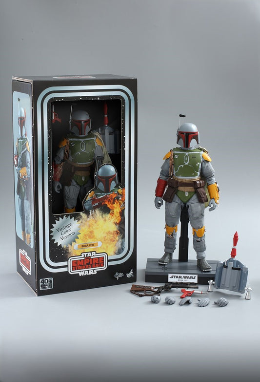 Hot Toys MMS571 Star Wars: The Empire Strikes BackT 1/6th scale Boba FettT (Vintage Color Version) Collectible Figure (The Empire Strikes Back 40th Anniversary Collection)