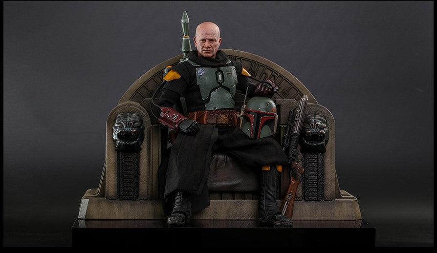 Hot Toys TMS056 Star Wars: The Mandalorian - 1/6th scale Boba Fett (Repaint Armor) and Throne Collectible Se