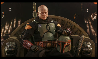 Hot Toys TMS056 Star Wars: The Mandalorian - 1/6th scale Boba Fett (Repaint Armor) and Throne Collectible Se