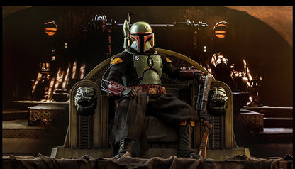 Hot Toys TMS056 Star Wars: The Mandalorian - 1/6th scale Boba Fett (Repaint Armor) and Throne Collectible Se