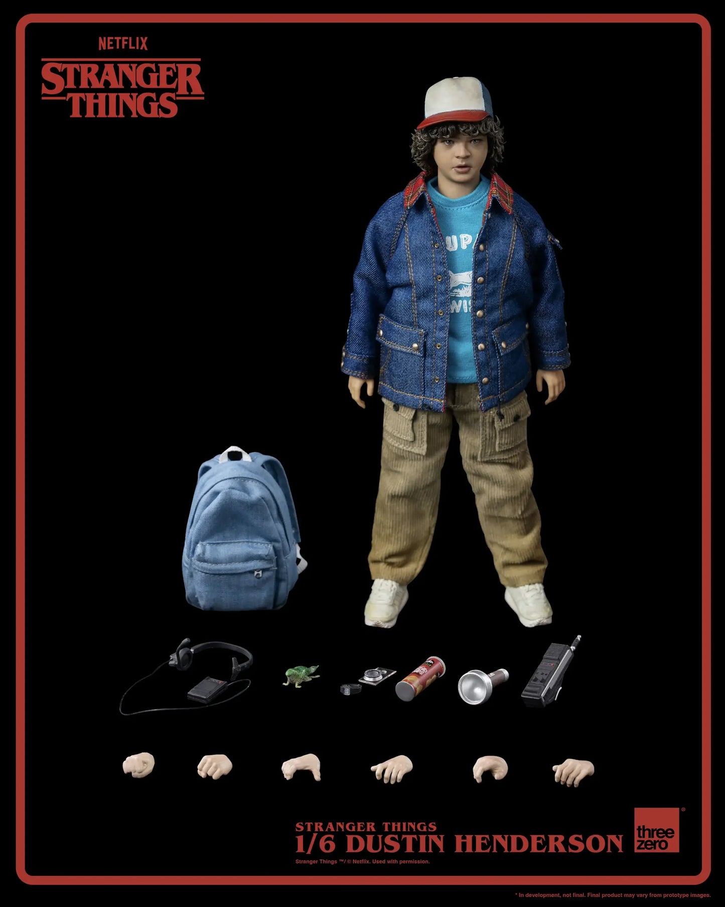 threezero Stranger Things - 1/6 Dustin Henderson collectible figure
