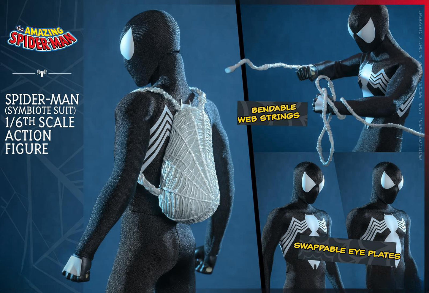 Hot Toys HS04 Hono Studios Spider-Man (Symbiote Suit) Action Figure 1/6 Scale Collectible Figure