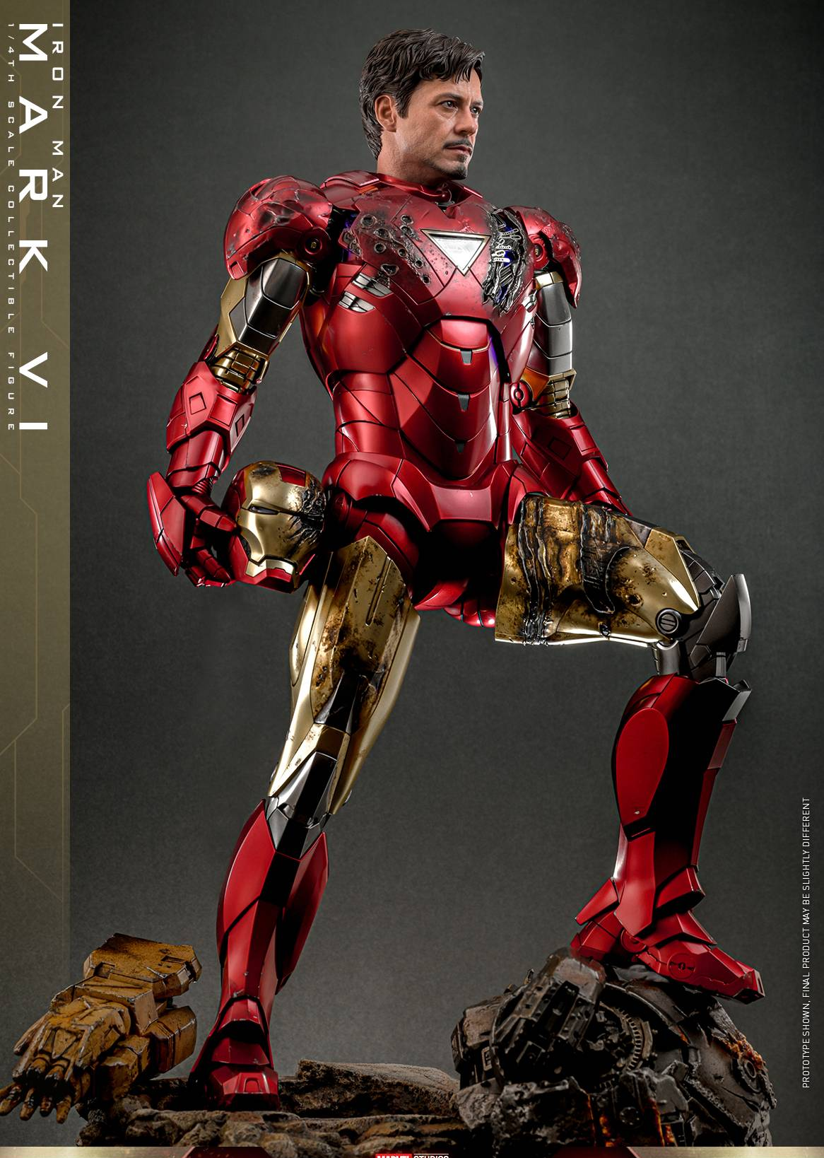 Pre-Order Hot Toys QS025 Hot Toys  Iron Man 2 Iron Man Mark VI 1/4 Quarter Scale Collectible Figure