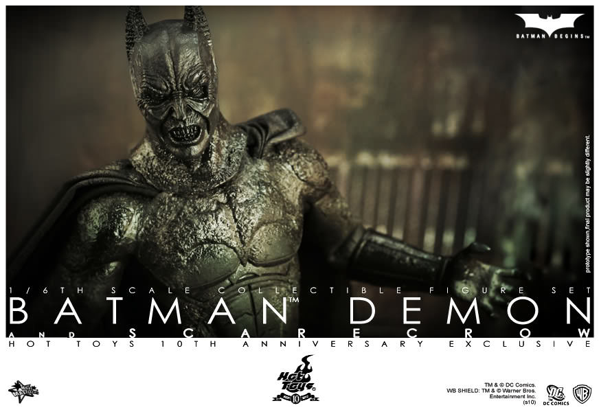 Hot Toys MMS140 Batman Begins - 1/6th scale Batman Demon & Scarecrow Collectible Figure